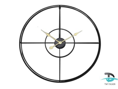 שעון מעגלים שחור דגם מודרני