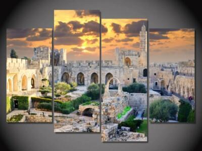 עיר דוד – תמונות מחולקות על קנבס