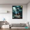 Front,View,Of,A,Kids,Room,Interior,With,A,Poster