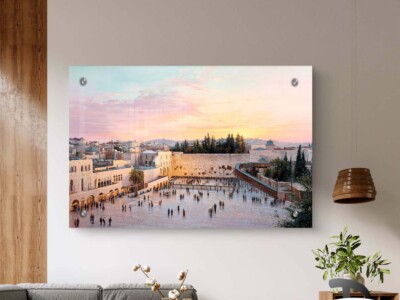 תמונת שמן של הכותל המערבי בירושלים בזריחה לסלון או למשרד דגם 41201