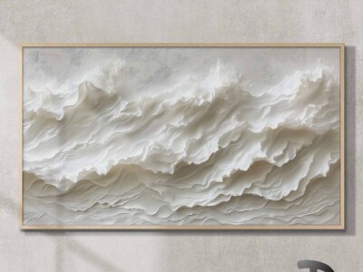 תמונה דרמטית בסגנון ציור שמן אבסטרקט לסלון ולמשרד דגם 4136